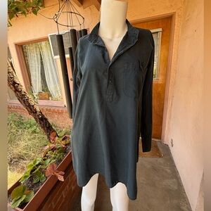 Vintage 90’s DOSA black cotton long sleeve tunic  2- Med